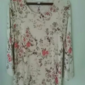 Top, spandex polyester